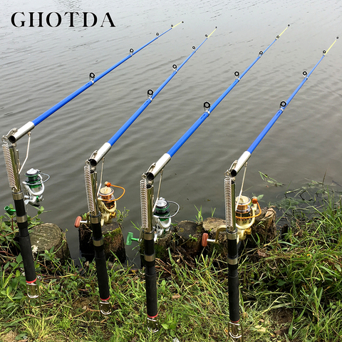 1.8m 2.1m 2.4m 2.7m Sea River Lake Stainless Steel Automatic Fishing Rod Without Reel ► Photo 1/6
