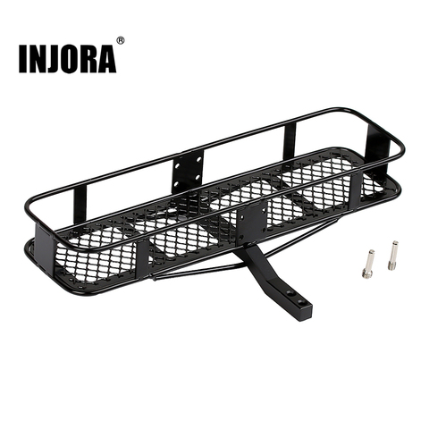 INJORA 1PCS Metal Rear Bumper Back Hitch Carrier for 1/10 RC Crawler Axial SCX10 90046 AXI03007 Traxxas TRX4 D90 TF2 ► Photo 1/6