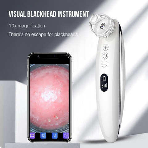 Visual Blackhead Vacuum Kit With Charging Base HD Camera 6-Level Electric Pore Deep Clean 4-Tip Acne Suction Remover TSLM1 ► Photo 1/1