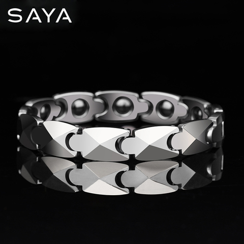 High Polished Tungsten Men Fashion Bracelets 20.5CM Length Plating with Free Gift Box, Free Shipping, Customized ► Photo 1/6
