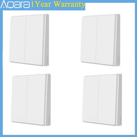 4-1pcs Aqara D1 Version Wireless Wall Switch Smart Light Remote Control ZigBee Switch for Mijia Mi Home APP ► Photo 1/6