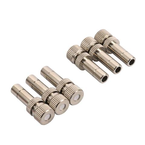 6mm Low Pressure Fine Atomization Nozzles 0.1~0.6mm Brass Misting Sprayers Irrigation Disinfection Cooling Fog Nozzles 5 Pcs ► Photo 1/6