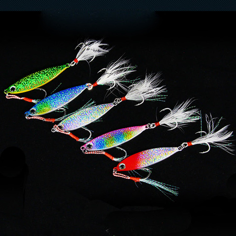 Fishing Lure 8/10/15/20g Jig Light Silicone Bait Wobbler Spinners Spoon Bait Winter Sea Ice Minnow Tackle Squid Peche Octopus ► Photo 1/6