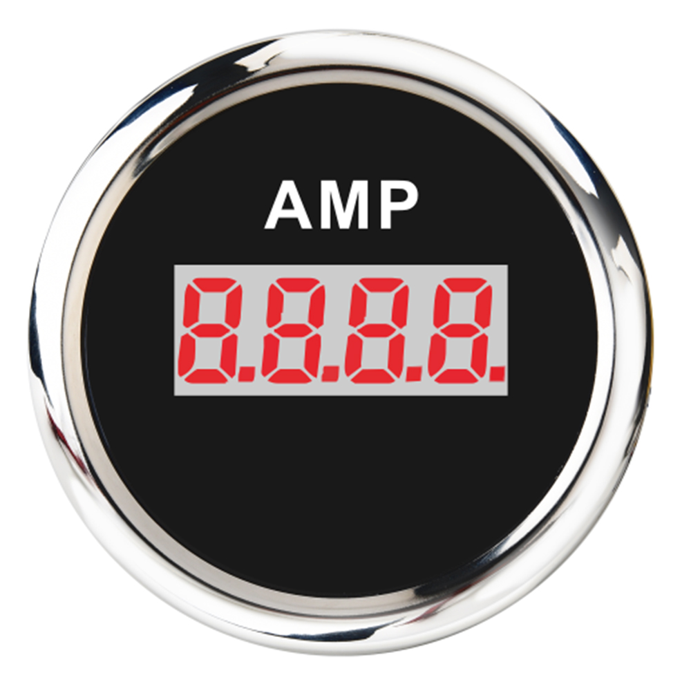 Ammeter 52MM Digital Amperemeter Gauge Waterproof 316 Stainless Steel