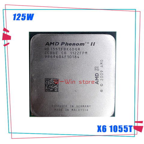 AMD Phenom II X6 1055T 1055 2.8G 125W Six-Core CPU processor HDT55TFBK6DGR Socket AM3 ► Photo 1/1
