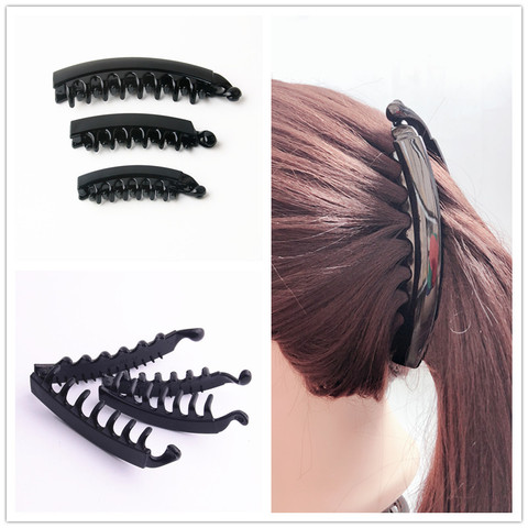 2022 Summer Hair Accessories Banana Hair Clip For Lady Environmental ABS Tines Crab For Hair Twist Hair Pin For Girls 2 PIECES ► Photo 1/6