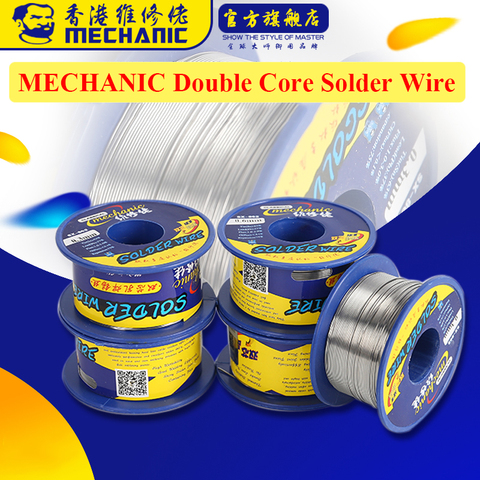 Mechanic Double Core Solder Wire 0.3/0.4/0.5/0.6/0.8/1.0/1.2/1.8mm 60g Rosin Welding Wire Solder Tin Lead BGA Tools ► Photo 1/6