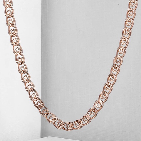 3mm Thin Necklace 585 Rose Gold Snake Link For Women Men Fashion Simple Jewelry Gifts for Her 50.5cm GN462A ► Photo 1/6