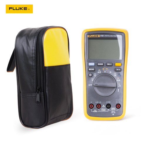 Fluke 17B+ Digital Multimeter Temperature Probe TL75 test leads +Soft Case bag ► Photo 1/6