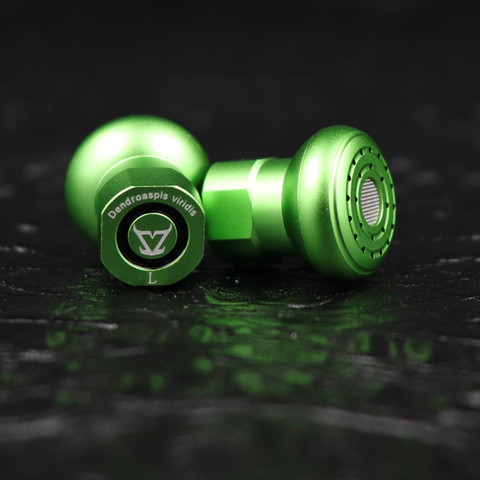 TONEKING Dendroaspis Viridis Three Diaphragm Dynamic Metal HIFI Earbud Physical Frequency Division Earphone MMCX Cable Headset ► Photo 1/6