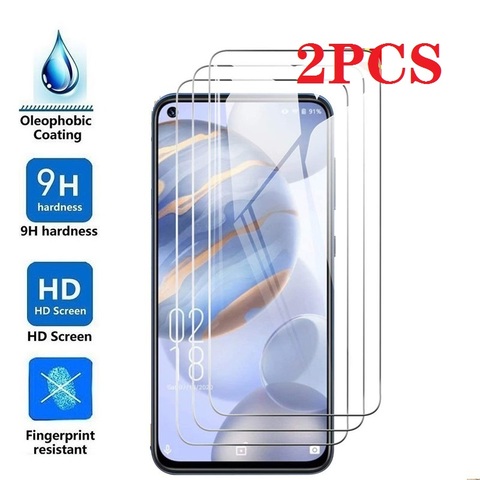 2PCS FOR Oukitel C21 Tempered Glass Protective FOR  Oukitel C21 6.4