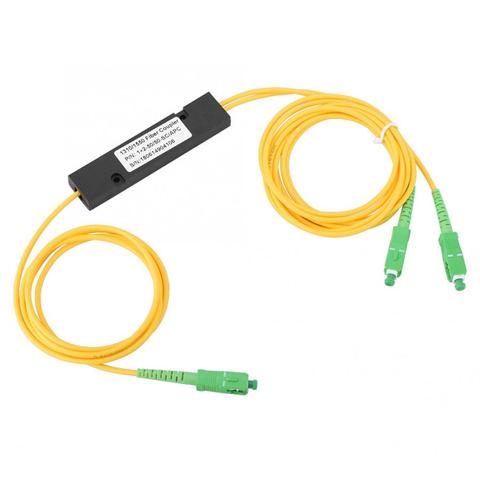 PLC Splitter SC APC 1X2 PLC Singlemode Fiber Optical splitter SC/UPC PCL Splitter computer cable sleeve ► Photo 1/6