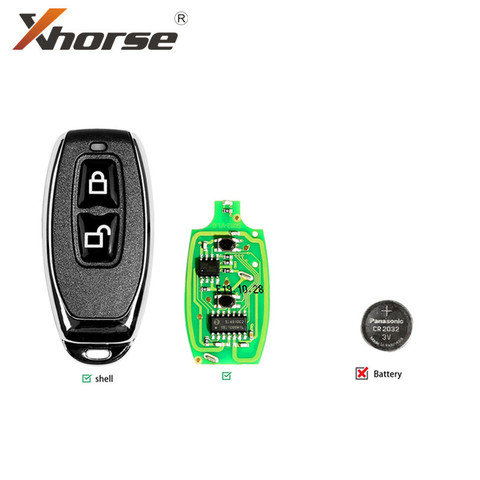 Xhorse XKGD12EN Garage Wire Universal Remote Key Fob 2 Button 1Piece ► Photo 1/5