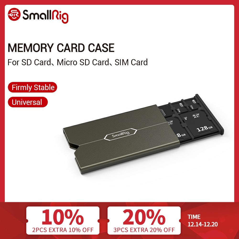 SmallRig Memory Card Case With SIM Card Holder SIM Card Tray Pin For Dslr Camera Video Shooting SD Card Protective Case- 2832 ► Photo 1/6