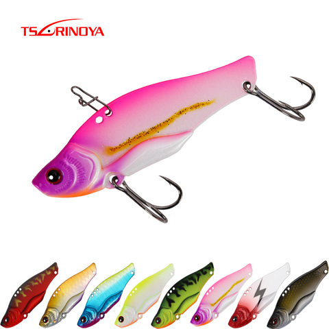 TSURINOYA VIB Fishing Lure GOBLIN Metal Vibration Sinking Ice Jigging Bait 7g 11g 14g 17g Winter Jig Wobblers Swimbait Bass Lure ► Photo 1/6