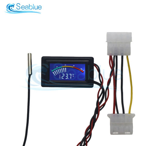 LCD Digital Pointer Thermometer Car Water Temperature Meter Gauge C/F Temperature Meter For Computer Air Conditioning Boilers ► Photo 1/4