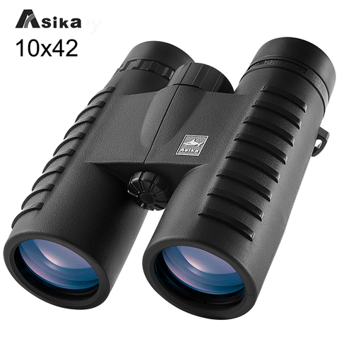 Asika 10x42 HD Binoculars Wide Angle Professional Binocular High Power Telescope Bak4 Prism Optics for Outdoor Camping Hunting ► Photo 1/6