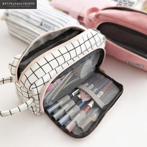 20 Colors Large Capacity Pencil Case Kawaii Pencilcase School Pen Case Supplies Pencil Bag School Box Pencils Pouch Stationery ► Photo 1/6