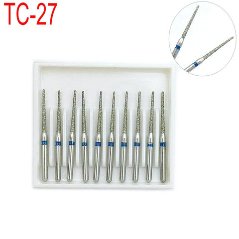 1 Box Dental Diamond Burs Drill Super Coarse Dia-burs for High Speed Handpieces Teeth Whitening Polishing Tools TC-27 ► Photo 1/5