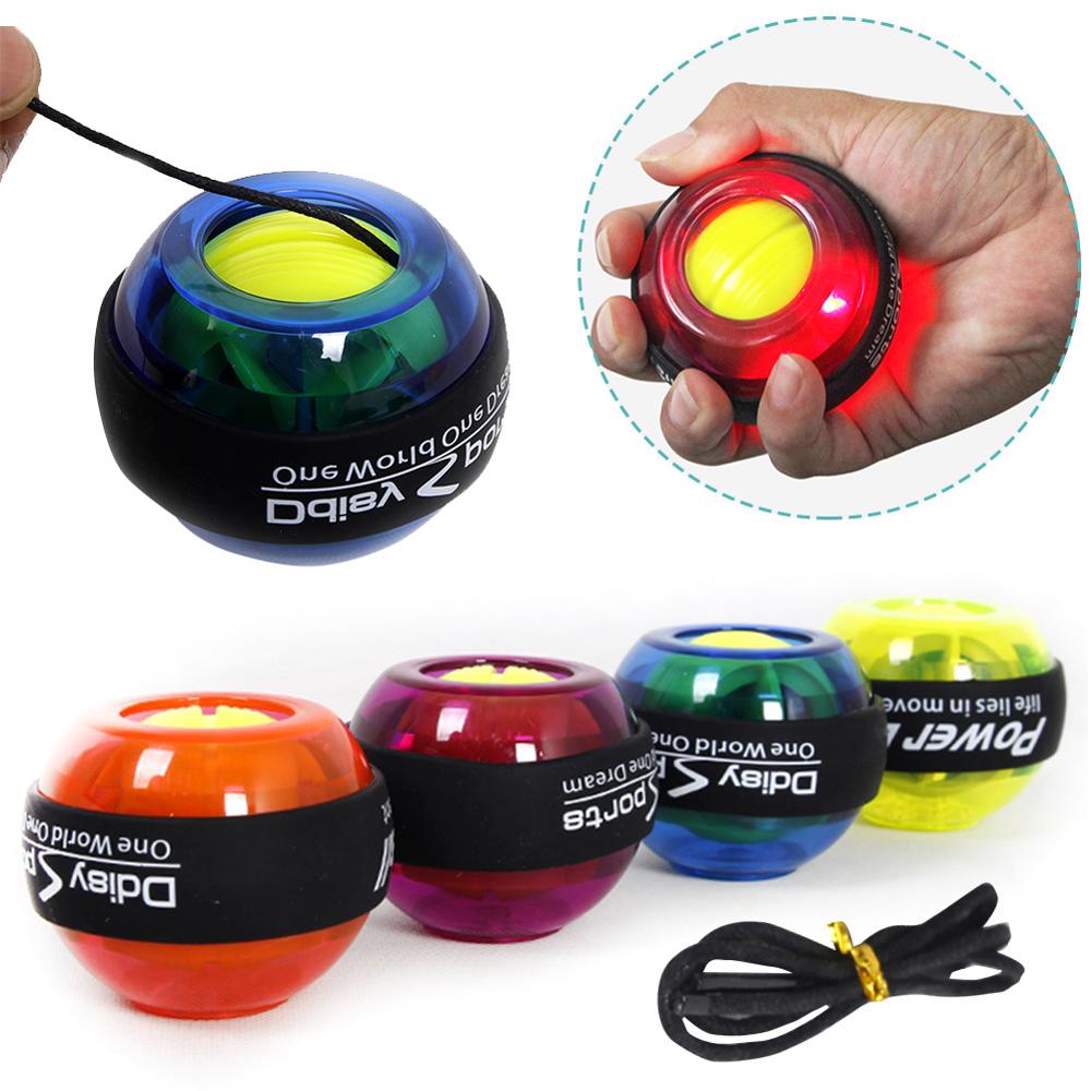 LED Gyroscope Wrist Ball Muscle Power Ball Gyro Arm Exerciser Strengthener Ball 