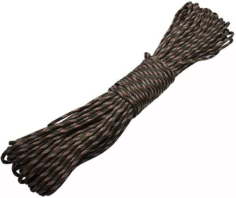 Camouflage 100Meter Paracord 4mm 550 Parachute Cuerda Lanyard Mil Spec Type III 7 Strand Camping Survival Equipment Tents Rope ► Photo 1/6