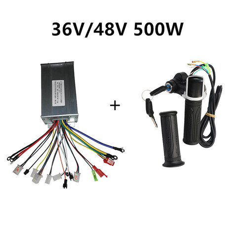 Twist Throttle Battery Display with Brushless Controller 36V 48V 500W for E-bike/Scooter/BLDC Motor/Electric Bike ► Photo 1/6