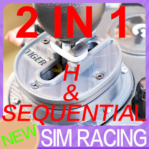 For logitech G29 logitech G27 G923 Gear Shifter Mod Improve feel SIM RACING SEQUENTIAL SHIFTER MOD 2 IN 1 ► Photo 1/6
