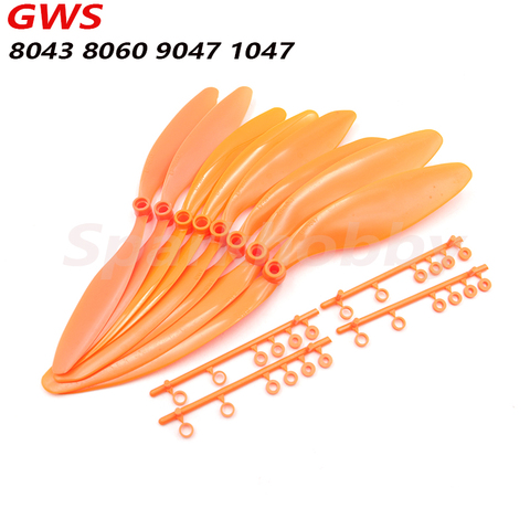5PCS/lot Original GWS Propeller EP-8043 8060 9047 1047 Slow electric Paddle 5mm/6mm (with paddle ring) For RC airplane suitable ► Photo 1/6