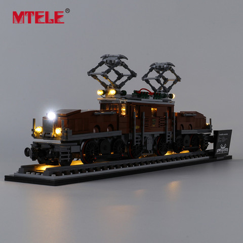 MTELE Brand LED Light Up Kit For Creator Crocodile Locomotive Toys Lighting Set Compatible With 10277 ► Photo 1/6