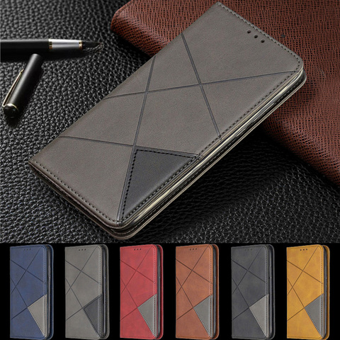 Huawei Y6 2022 Case Magnetic Leather Slim Case na for Huawei Y6 2022 Y 6 Pro Prime 2022 Y6P Y6S Flip Stand Business Phone Cover ► Photo 1/6