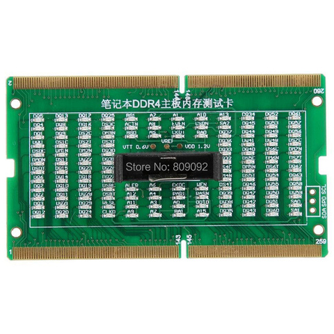 Laptop Motherboard Memory Slot DDR2/DDR3/DDR4 Diagnostic Analyzer Test Card SDRAM SO-DIMM Pin Out Notebook LED RepairTester Card ► Photo 1/6