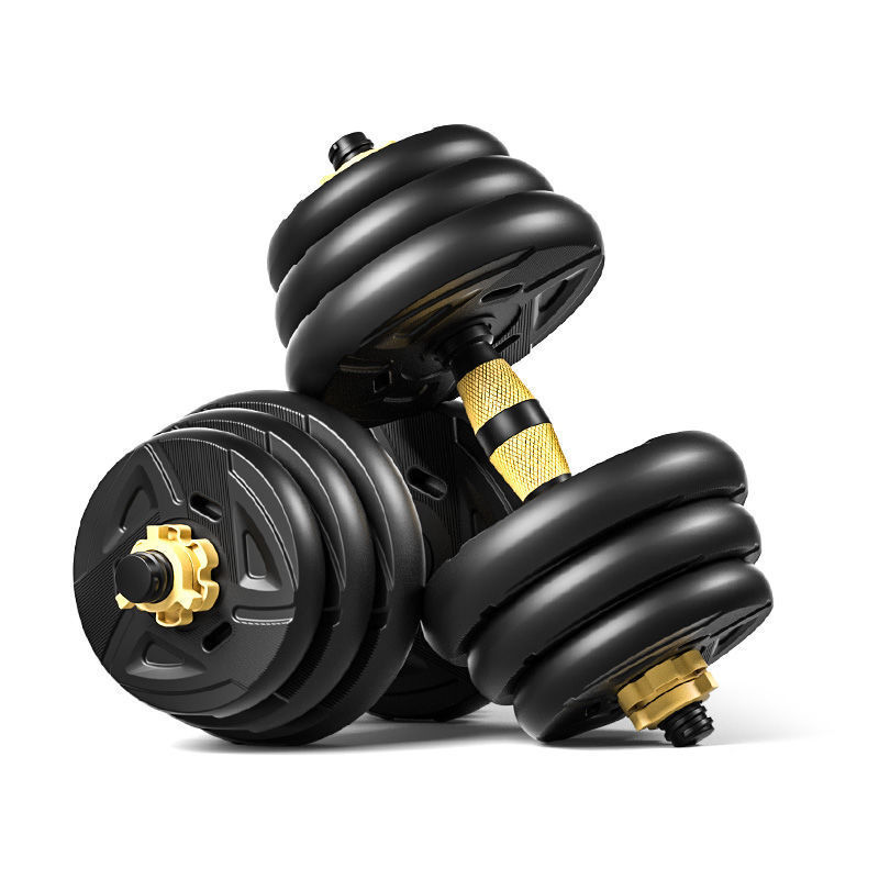 Dumbbell to barbell set dual-use fitness equipment for men's home Dumbbell training arm muscle squat shoulder guard detachable X ► Photo 1/6