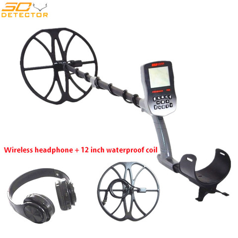 T90 wireless detector underground gold metal detector professional underwater metal detector with 12 inch waterproof search coil ► Photo 1/6