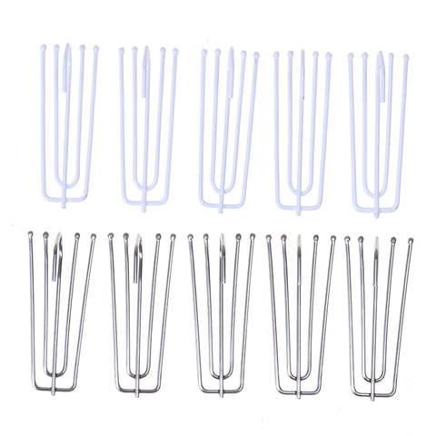 50Pcs/set Four Fork Metal Anti-rust Curtain Tape Hook Curtain Cloth Ring Clamp Top Rod Stainless Steel Curtain Accessories ► Photo 1/6