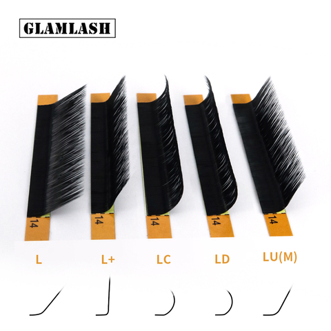 L/L+/LC/LD/LU(M)/N curl 16Rows False Eyelash Extensions Mink Black Material 7-15mm Mixed Tray L curl Makeup Lashes ► Photo 1/6