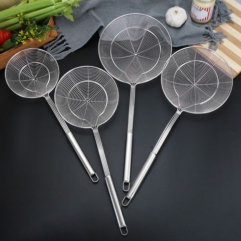 Stainless Steel Wire Mesh Strainer Skimmer Spider Ladle Deep Fry