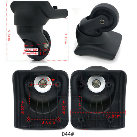 1 Pair GUGULUZA Replacement Luggage Wheel Repair Suitcase Bag Parts Spinner Wheels Casters for Travel Customs Box W044 W072 W073 ► Photo 1/6