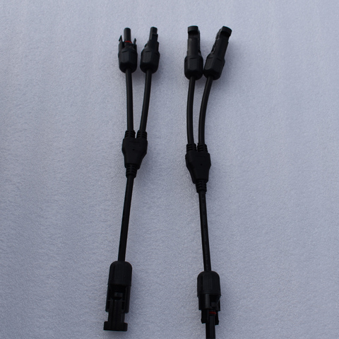 Y type connector cable for Flexible Solar Panel Connection 2 input 1 output with Connector UV-Resisted Cooper ► Photo 1/6