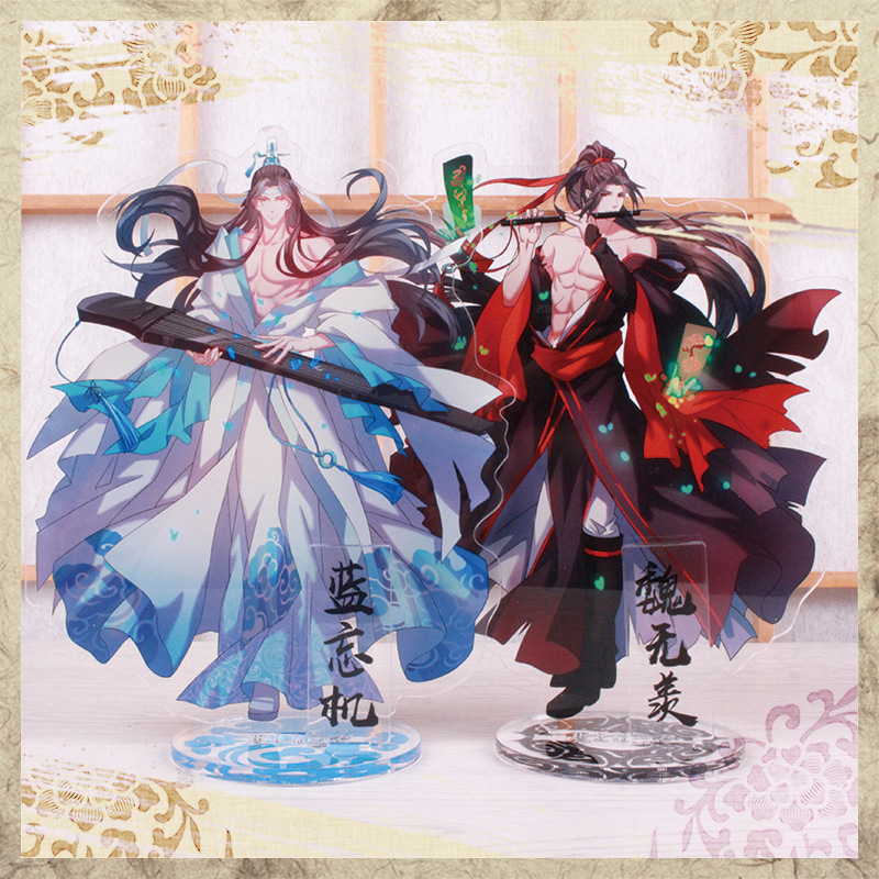 2pcs Anime Mo Dao Zu Shi Lan WangJi Wei WuXian Acrylic Stand