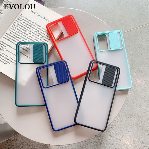 Slide Camera Lens Protection Phone Case for Xiaomi Redmi Note 9 Pro Max 9s Camera Protection Back Cover for Redmi Note 9 10X 4G ► Photo 1/6