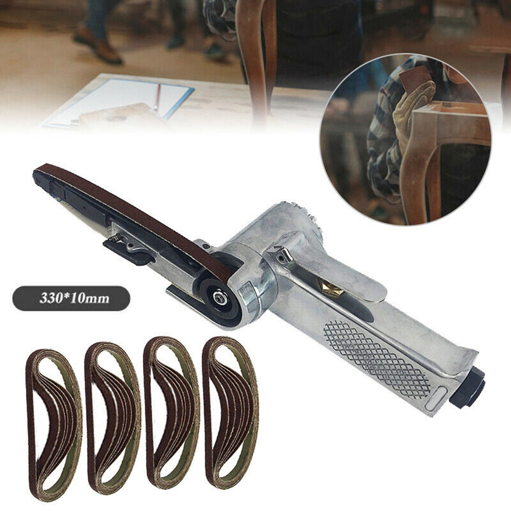 Sander Polishing Machine Sanding Belt 330 X 10mm Wide Air Finger Belt Power File Detail Sanding + 25Belts ► Photo 1/6