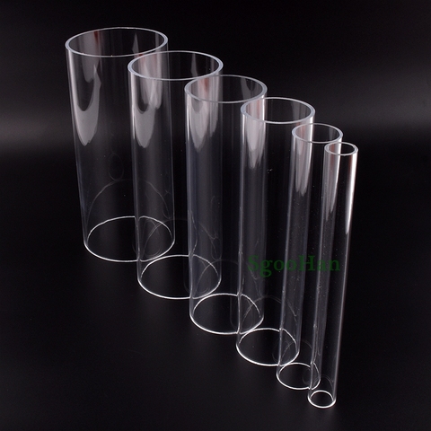 2pcs/set Length 20cm O.D 16~110mm Transparent Acrylic Pipe Aquarium Fish Tank Joint Pipe PMMA Watering Supply Plexiglass Tube ► Photo 1/6