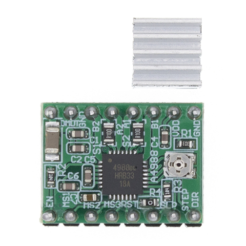 A4988 module CNC 3D Printer Parts Accessory Reprap pololu Stepper Motor Driver Module with Heatsink for ramps 1.4 ► Photo 1/6