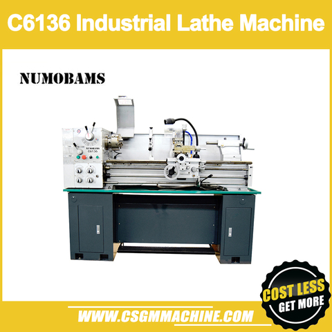 NUMOBAMS C6136 Industrial Metal Lathe Machine 1000mm working length with 160mm chuck 750mm working length ► Photo 1/6