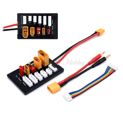 NEW XT30 XT60 XT90 JST T Connector Lipo Battery Charger Board 2-6S Parallel Balance Charging Board for Imax B6 B6AC IDST Q6 Lite ► Photo 1/5