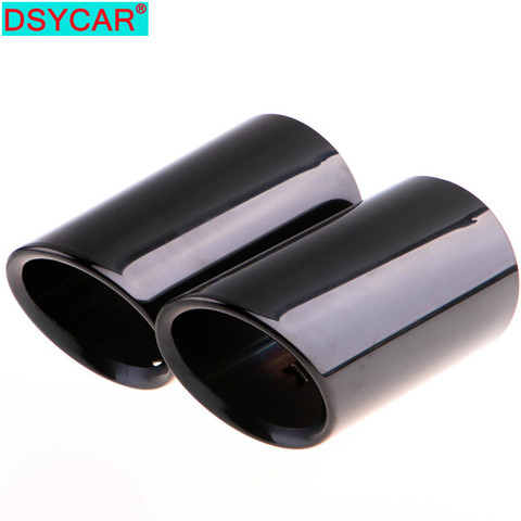 2Pcs/Set Chrome Plating Stainless Steel Car Exhaust Muffler Tip Pipes Covers for Audi A1 A3 A4 TT 2009-2015/VW Volkswagen PASSAT ► Photo 1/6