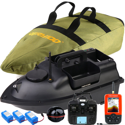 500M Wireless GPS Fishing Bait Boat With 3 Hoppers Carp Fishing Hook Post Speedboat,GPS LCD Fishfinder,Handbag,Spare Batteries ► Photo 1/6