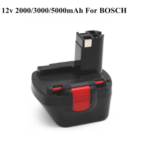 12v 2000mAh 3000mAh 5000mAh Ni-CD Battery For Bosch GSR 12 VE-2 GSB 12 VE-2 PSB 12 VE-2 BAT043 BAT045 BTA120 2607335430 ► Photo 1/2