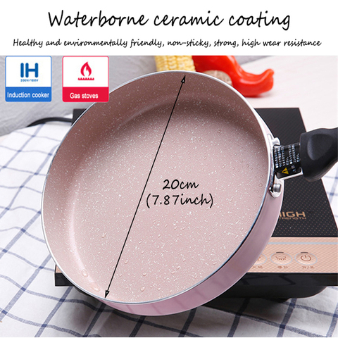 NonStick Frying Pan Coating 5 Layers Bottom Soft Handle Aluminum Dishwasher Safe Cooking Pan Set ► Photo 1/6