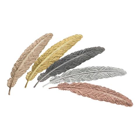 Creative Retro Metal Feather Bookmark Beautiful Cool Book Page Mark Children Student Gift Stationery School Office Supplies 1Pc ► Photo 1/6